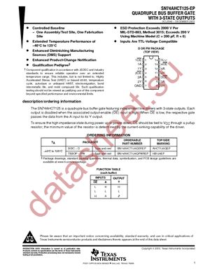 SN74AHCT125QPWREP datasheet  